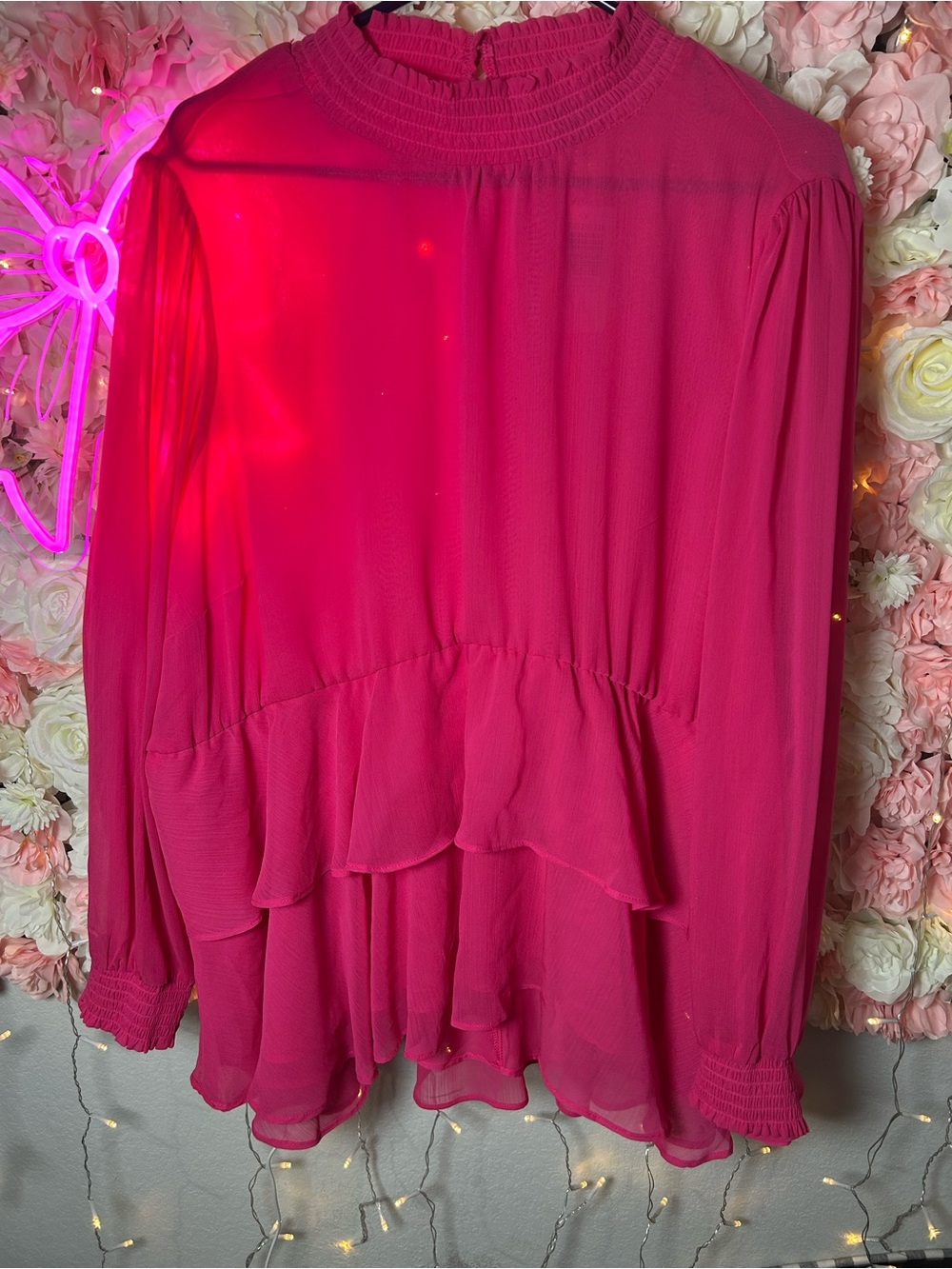 torrid Hot Pink Ruffle High-Low Skirt